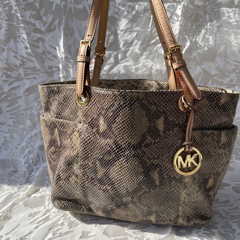 Michael Kors Snakeskin Leather Purse